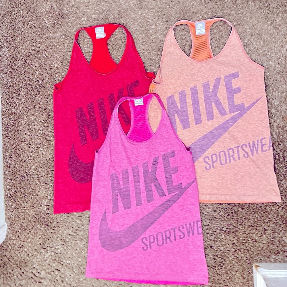 Selling 3!!! NIKE JERSEYS MED-Orange&Red.                       SMALL-PINK Color